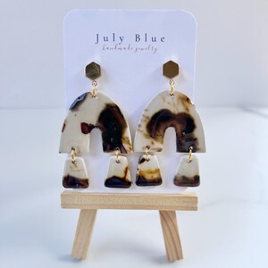 Polymer Clay Earrings, Handmade Earrings, Statement Earrings, Dangle Earrings, Southwestern Earrings, Aztec Earrings, Western Earrings