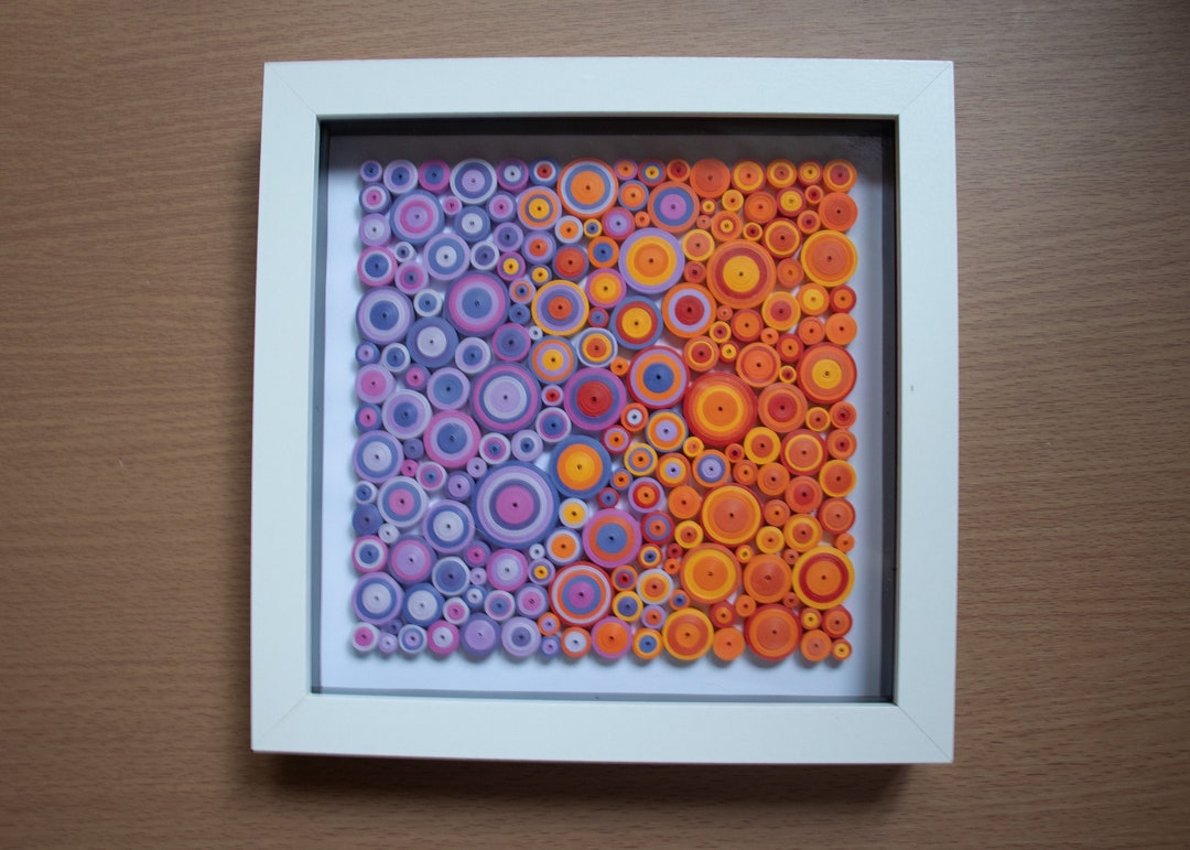 Quilled Art, Two Colours Blended, Wall Art, Home Decor, Original Decor