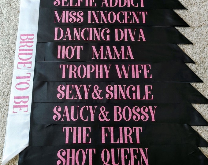 10 Bachelorette Sashes Etsy