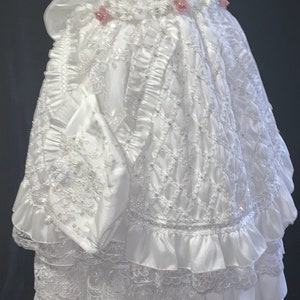 Ropon para bautizo de niña / Baptism gown