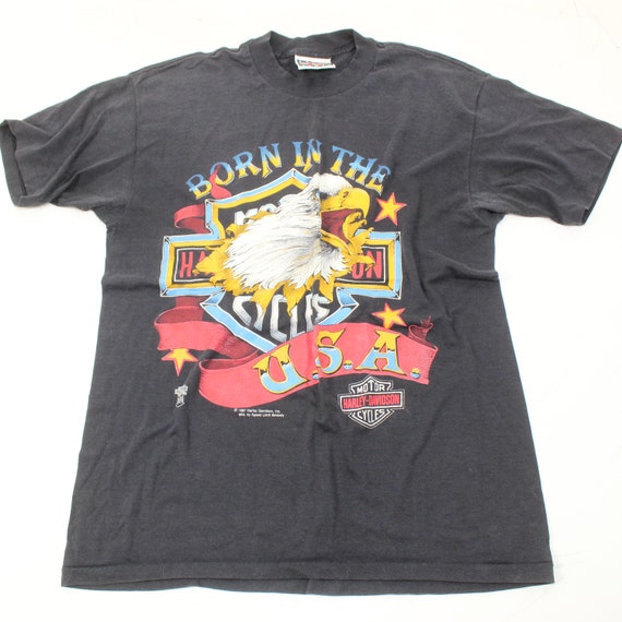 1987 Vintage Men's Harley Davidson T Shirt Speed Limit 70 XL - Etsy