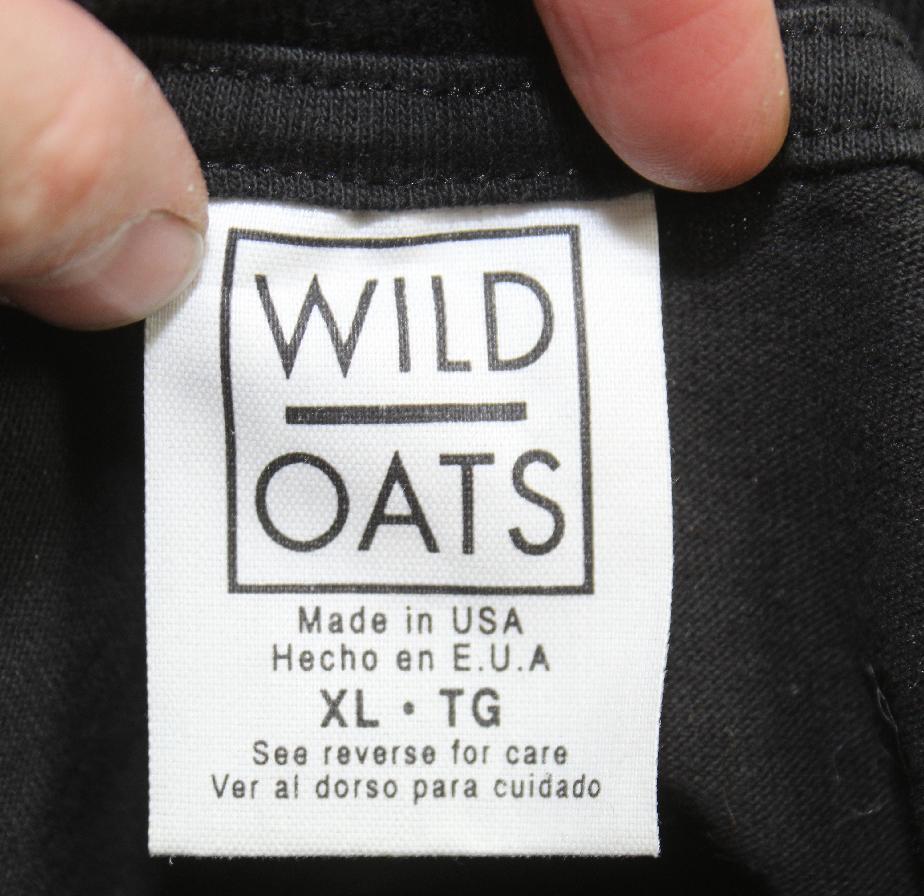 Bugs Bunny Mens Wild Oats Graphic T-shirt Black Crew Neck