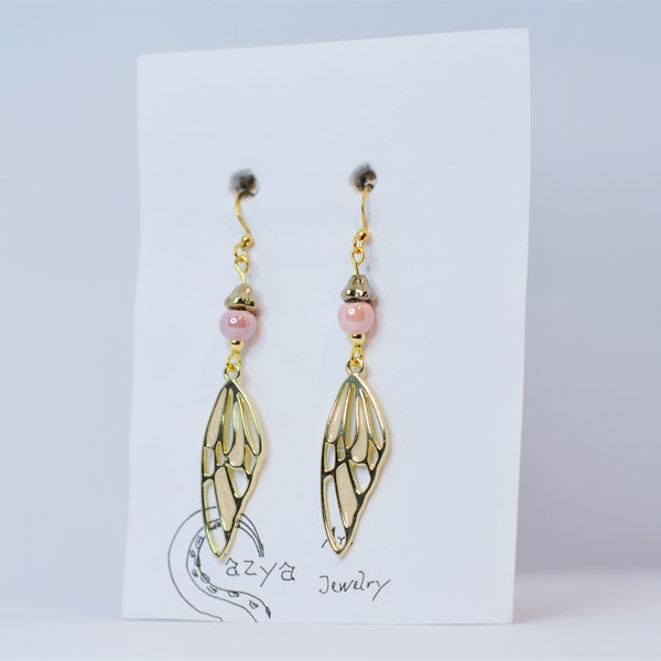 Boucles d'oreilles ailes de papillon