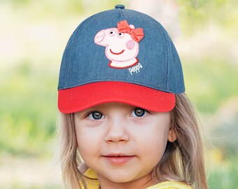 Peppa Wutz Hello Kitty Mädchen Basecap Mütze Sommermütze Baseballcap Pig Cap 