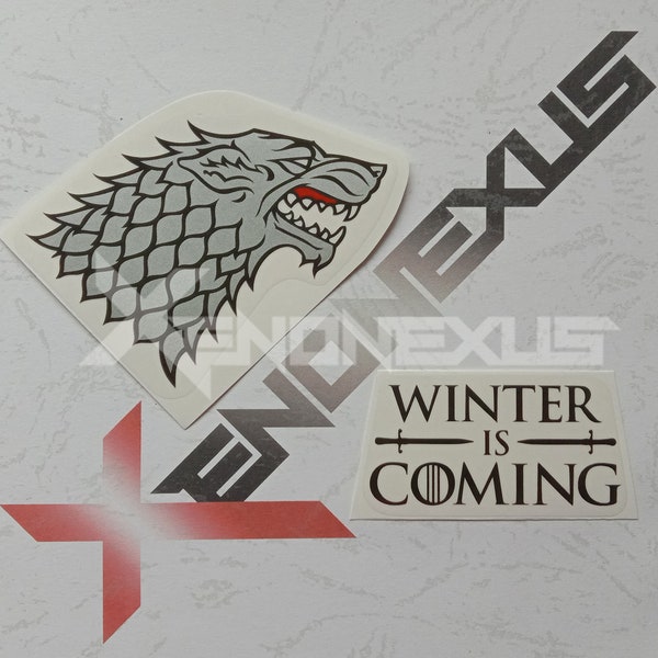 House Stark Decal Etsy
