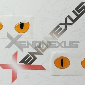 Cat&#39;s Eye Reflective Elastic Epoxy Sticker Dome 3D