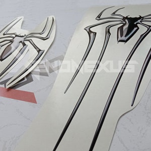 Spider Logo Elastic Epoxy 3D Sticker