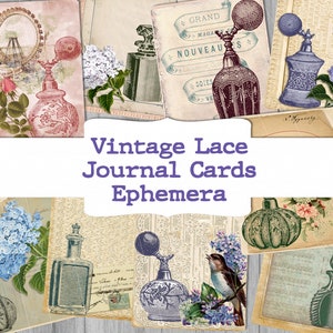 Vintage Paris Kartenset, Journal, Karten, printable, vintage, shabby chic, Ephemera, Junk Journal, Kit, digital, ATC, french, verschönerungen