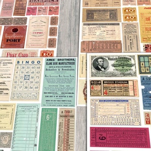 ephemera pack, vintage, ephemera, printable, tickets, junk journal, kit, digital, download, collage, bundle, transportation, embellishments