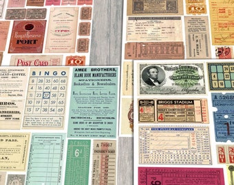 ephemera pack, vintage, ephemera, printable, tickets, junk journal, kit, digital, download, collage, bundle, transportation, embellishments