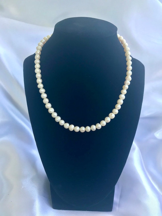 Freshwater Pearl Vintage Watch Chain Necklace main image 1