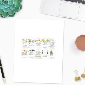 Scripture Tea Tags Printable