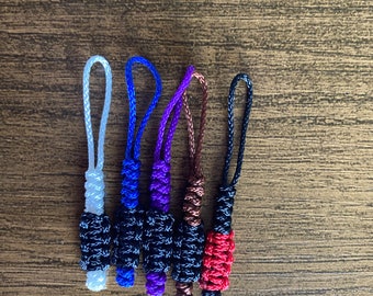 FREE SHIPPING- Micro cord Jiu Jitsu Zipper pulls