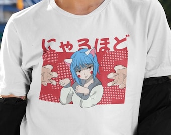 Anime Neko Catgirl T-Shirt | Mall Goth Yandere Fashion
