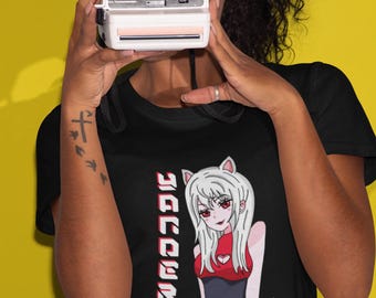 Yandere Anime Girl Knife T-Shirt, Manga Graphic Tee