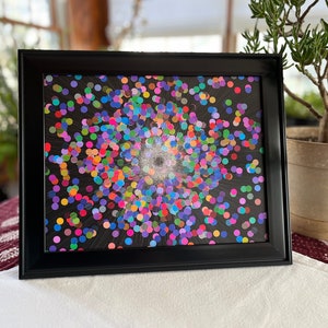 Colorful Rainbow Abstract Confetti Print