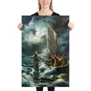 Poster Print, Be Not Afraid, Peter, LDS Art, Jesus Art, Christian Art ...