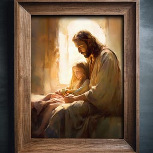 Jesus Christ Poster Print, Jesus Portrait, Christian Art, LDS Art, Jesus Art, Jesus Painting, Jesus picture, Christmas gift
