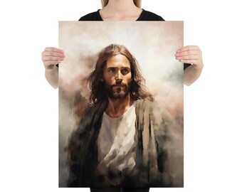 イエス・キリストのポスタープリント、イエスの肖像画、キリスト教美術