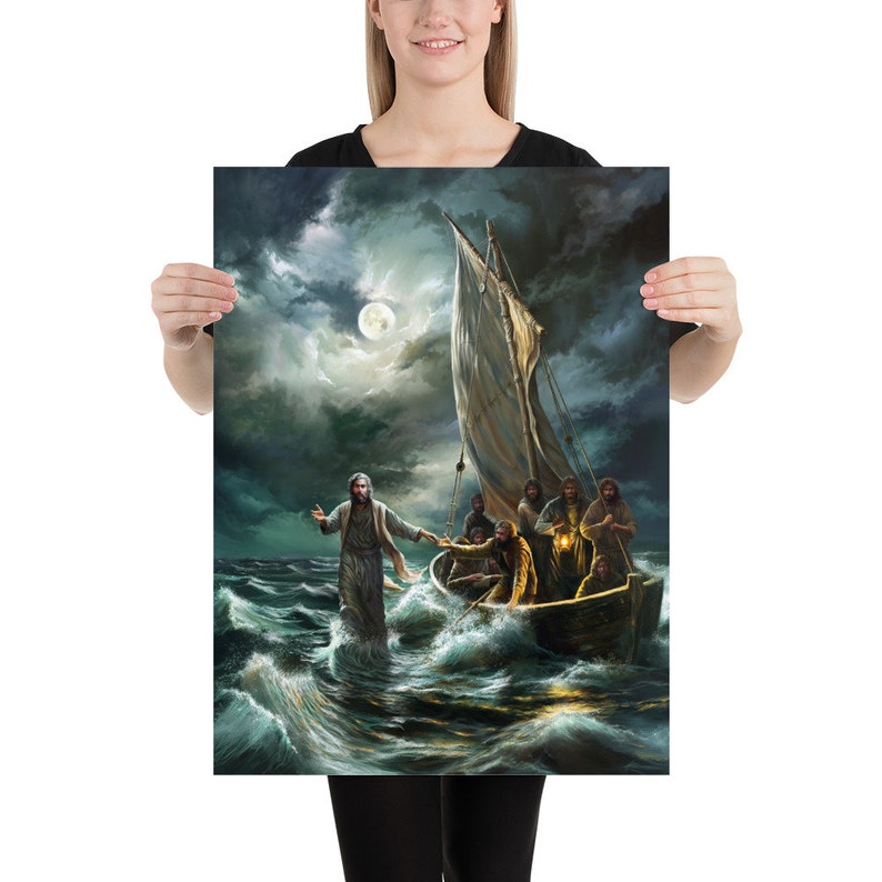 Poster Print, Be Not Afraid, Peter, LDS Art, Jesus Art, Christian Art ...