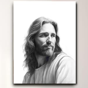 Jesus Christ Portrait, Canvas Prints, Christian Art, LDS Art, Jesus Art, Jesus Painting, Jesus picture, Christmas gift