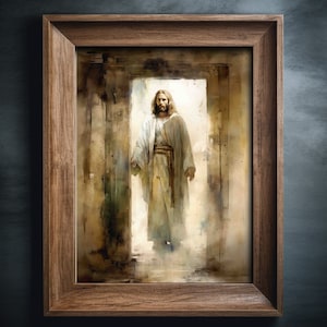 Jesus Christ Poster Print, Jesus Portrait, Christian Art, LDS Art, Jesus Art, Jesus Painting, Christmas gift