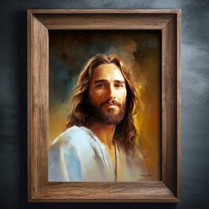 Jesus Christ Poster Print, Christian Art, Religion, Meditation, lds art, Jesus art, Jesus print, Jesus picture