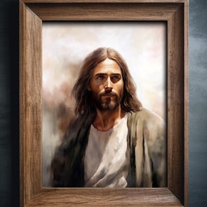 Jesus Christ Poster Print, Jesus Portrait, Christian Art, LDS Art, Jesus Art, Jesus Painting, Jesus Print