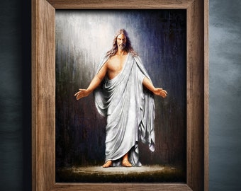 Poster Print, Christus, Jesus Christ, Jesus art, Jesus painting, Jesus print, lds art, Jesus picture, Jesus portrait, christian art print