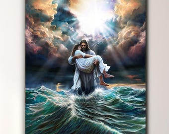 Jesus Christ Canvas Print, I will deliver you, Christian Art, LDS Art, Jesus Art, Jesus Painting, Jesus picture, Christmas gift
