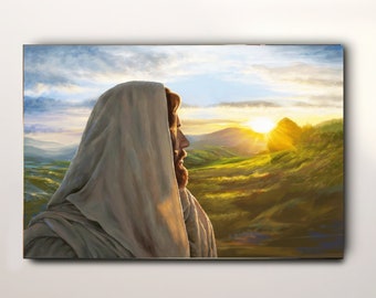 Jesus Christ, Canvas Print, Christian Art, LDS Art, Jesus Art, Jesus Painting, Jesus picture, Christmas gift