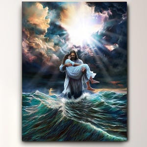 Jesus Christ Canvas Print, I will deliver you, Christian Art, LDS Art, Jesus Art, Jesus Painting, Jesus picture, Christmas gift