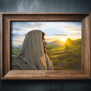 Jesus Christ Poster Print, Jesus Portrait, Christian Art, LDS Art, Jesus Art, Jesus Painting, Jesus Print, Christmas gift