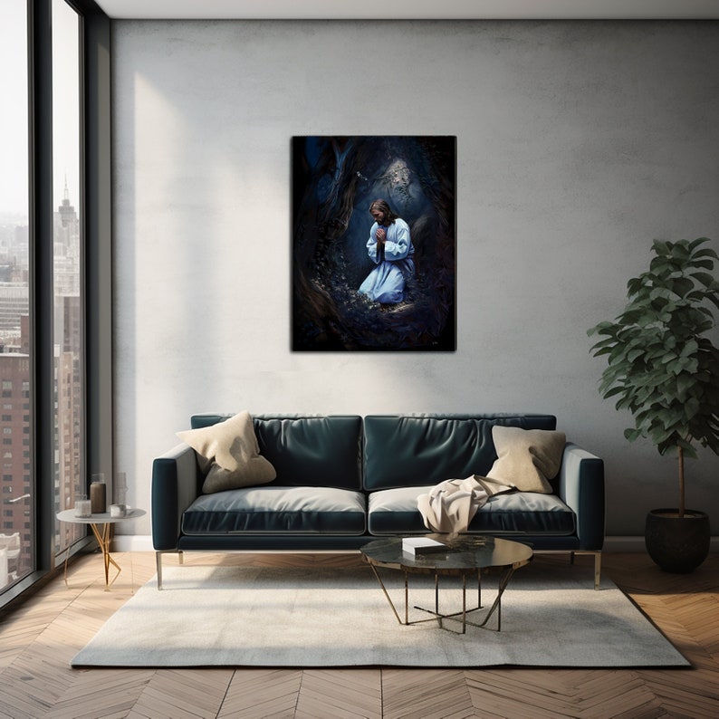 Jesus Christ Canvas Print, Gethsemane, Christian Art, Decor, Gift, Lds Art, Religion Etsy