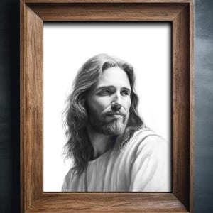 Jesus Christ, Poster Print, Jesus Portrait, Christian Art, LDS Art, Jesus Art, Jesus Painting, Jesus Picture, Christmas gift