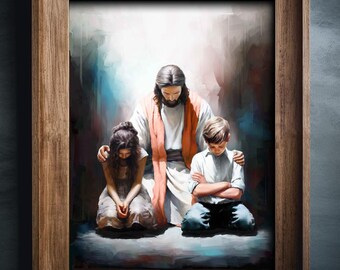 Poster Print, Our Advocate, Jesus Christ, Jesus Art Print, Jesus Digital Art, Christ Portrait, LDS Art