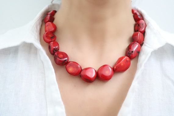 Etsy coral jewelry discount
