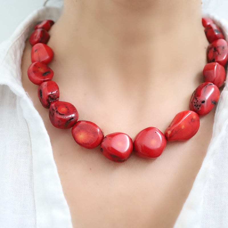 Crystal Coral Necklace main image 1