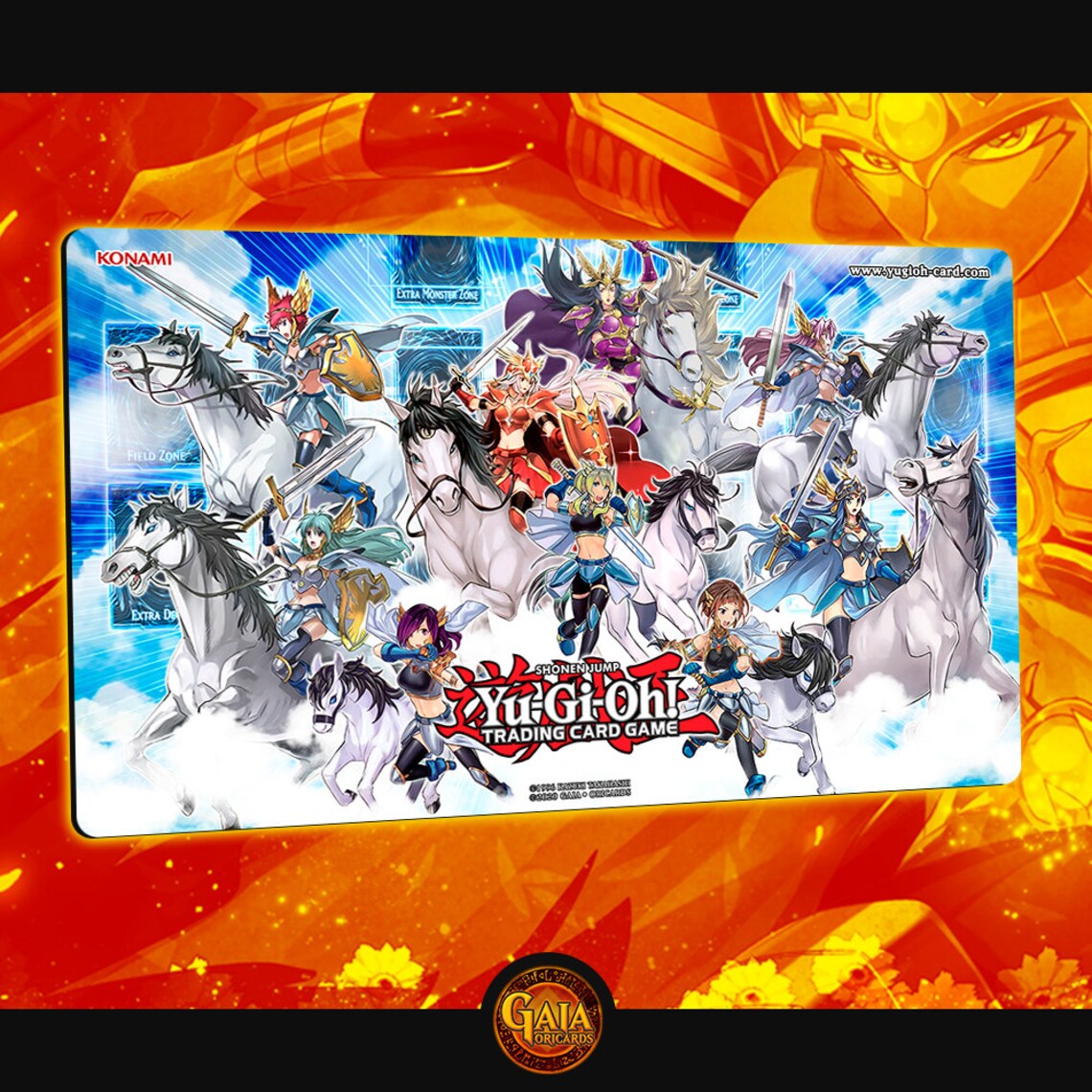 YuGiOh Valkyrie Custom Playmat Made to Order Etsy