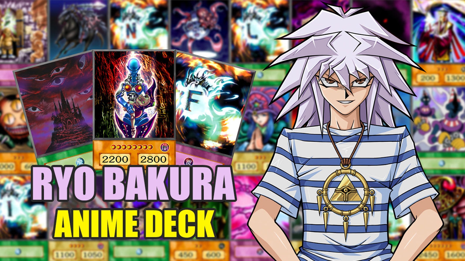 YuGiOh Ryo Bakura Deck Gaia OriCards Anime Deck Etsy
