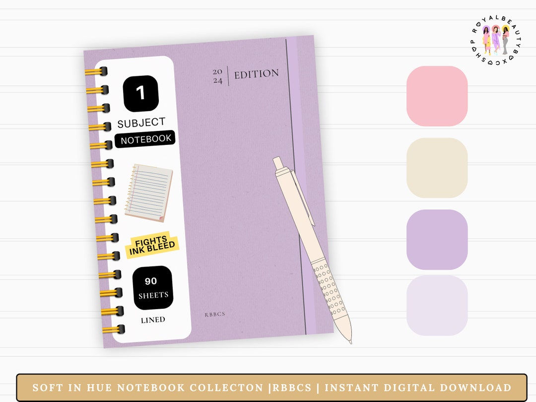Digital Notebook, Goodnotes Notebooks, Lined Digital Journal, Digital ...