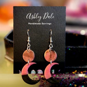 Moon Dangle Earrings