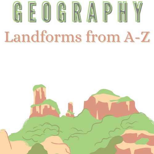 Geography Landforms Printable Poster Set Geography Classroom Etsy Canada