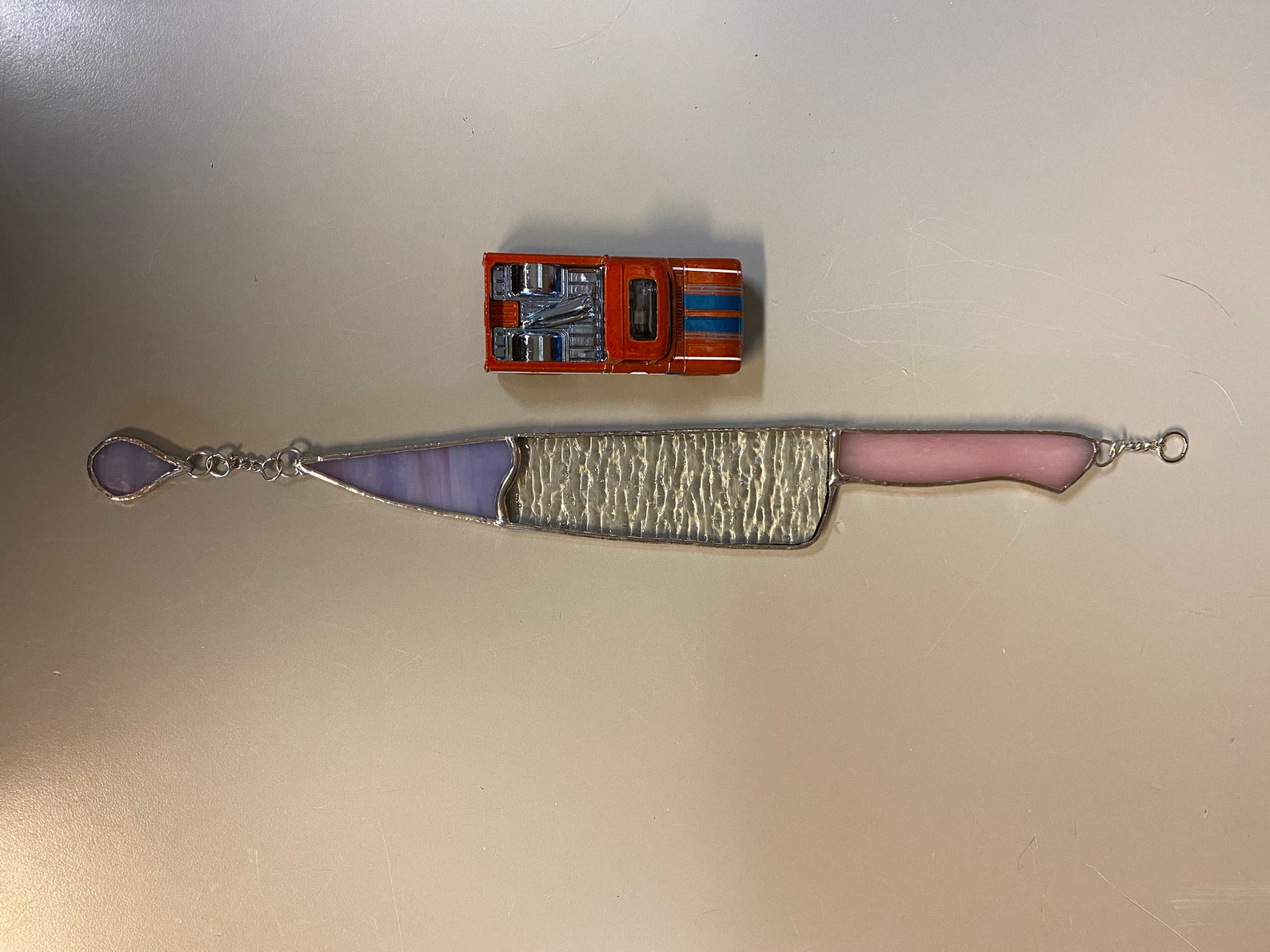 Dripping Knife Stained Glass Suncatcher Etsy UK