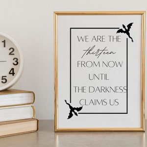 We are the Thirteen Digital Print- Throne of Glass- Manon