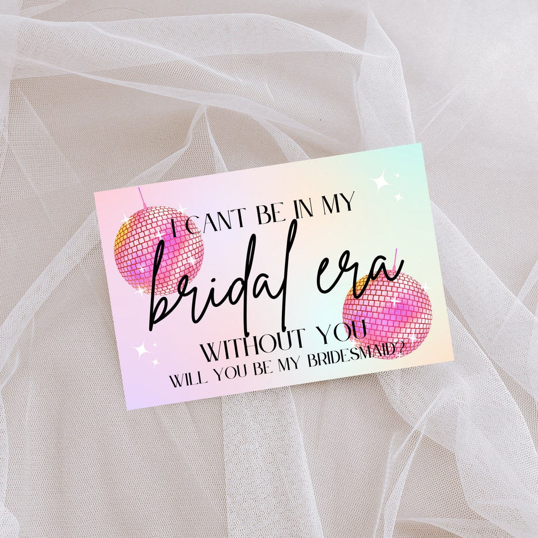 Bridesmaid Proposal Card Taylor Swift Inspired Digital Download - Etsy