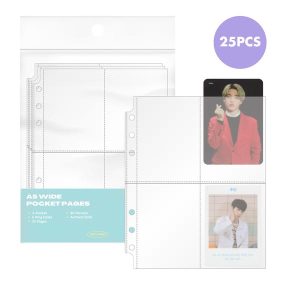 OVERSTOCK | A5 Binder 4-pocket Page Refills (wide) Bulk | BTS Tour Mini Photocards | Trading Card Supplies | Kpop Photocards - Etsy OVERSTOCK | A5 Binder 4-pocket Page Refills (wide) Bulk | BTS Tour Mini Photocards | Trading Card Supplies | Kpop Photocards - Etsy