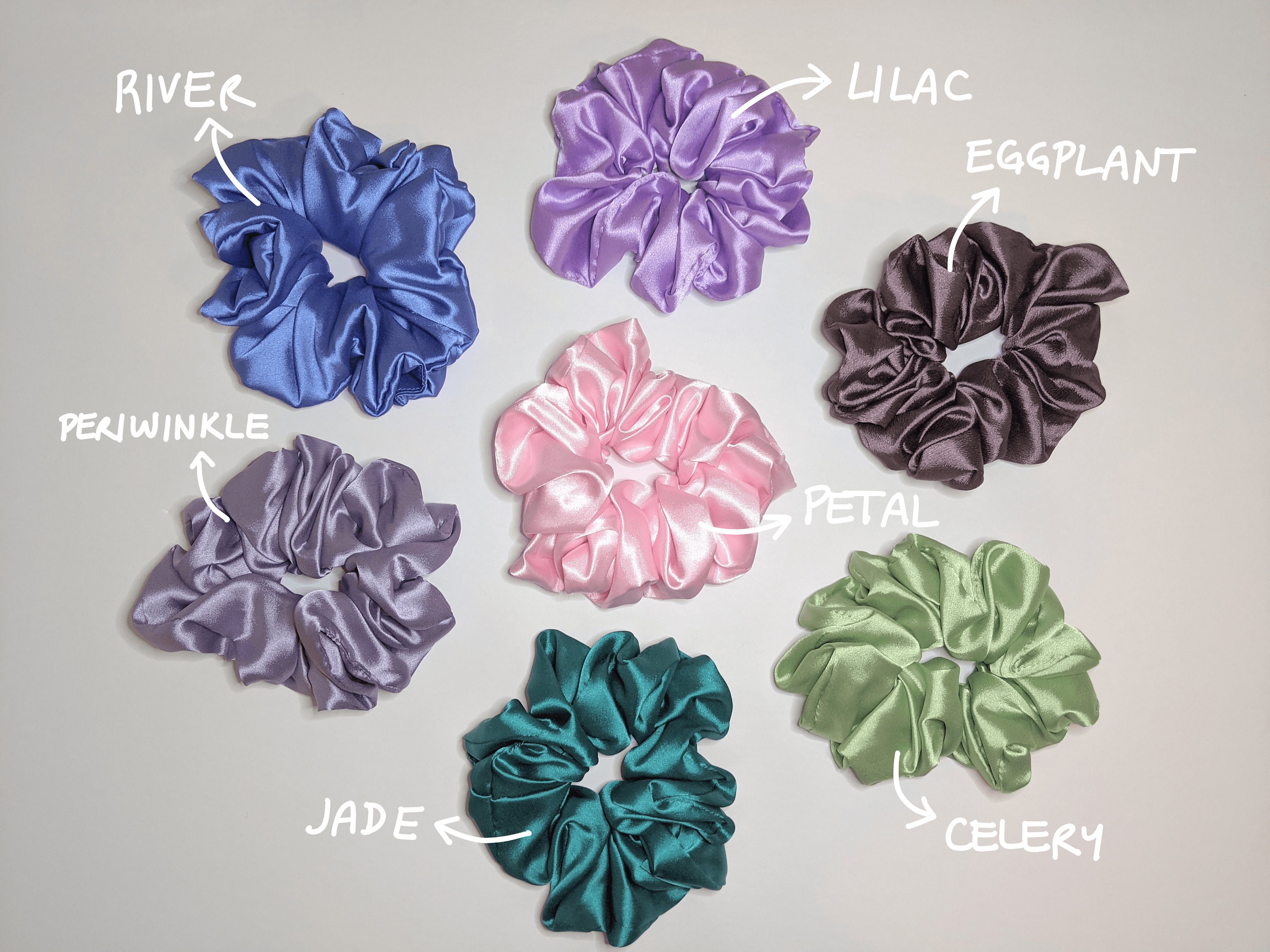 28 Pc Hair Accessory Set with Claw Clips, Satin & Boho Scrunchies 30 Pcs Hair Accessories Set for Women & Girls - Scrunchies  main image 3