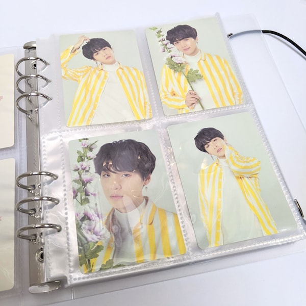 A5 Binder Page Refills (Wide) | BTS Tour Mini Photocards | Trading Card Supplies | Kpop Photocards