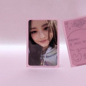 Bustine protettive rosa premium / Bustine protettive colorate per foto / Forniture per carte collezionabili / Bustine per penny / Forniture per la raccolta di foto Kpop